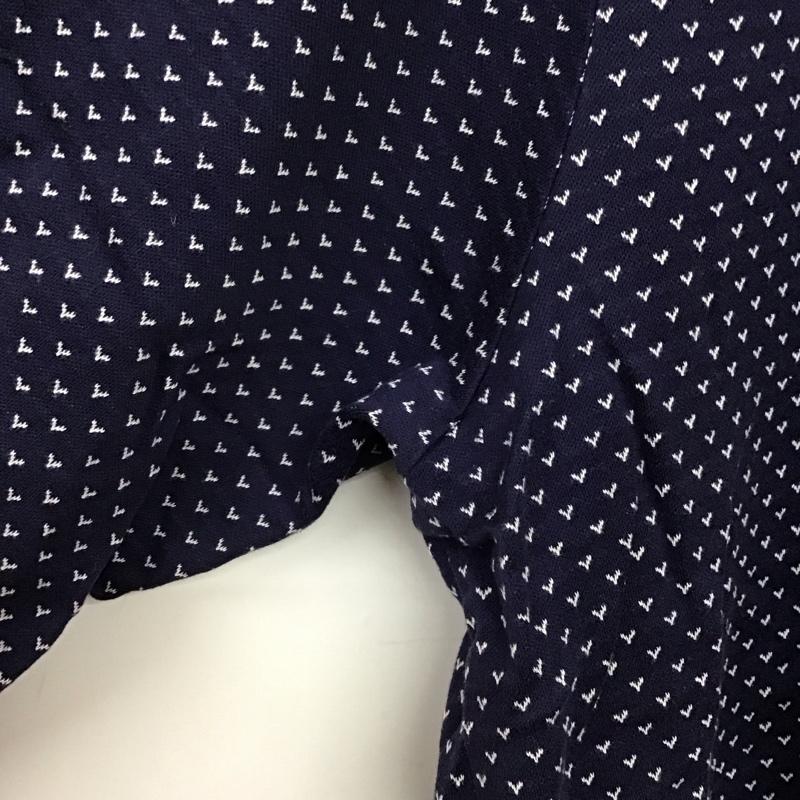 ポロゴルフラルフローレン POLOGOLF ポロシャツ 半袖 半袖ポロシャツ カラーシャツ 半袖カットソー L 総柄 紺 / ネイビー / navy メンズ USED 古着 中古 10158251