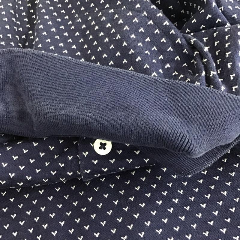 ポロゴルフラルフローレン POLOGOLF ポロシャツ 半袖 半袖ポロシャツ カラーシャツ 半袖カットソー L 総柄 紺 / ネイビー / navy メンズ USED 古着 中古 10158251