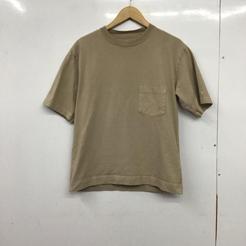 スノーピーク Snow Peak Tシャツ 半袖 半袖カットソー プリントTシャツ クルーネックカットソー S 無地 ベージュ / ベージュ / beige メンズ USED 古着 中古 10158254
