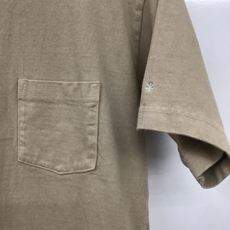スノーピーク Snow Peak Tシャツ 半袖 半袖カットソー プリントTシャツ クルーネックカットソー S 無地 ベージュ / ベージュ / beige メンズ USED 古着 中古 10158254