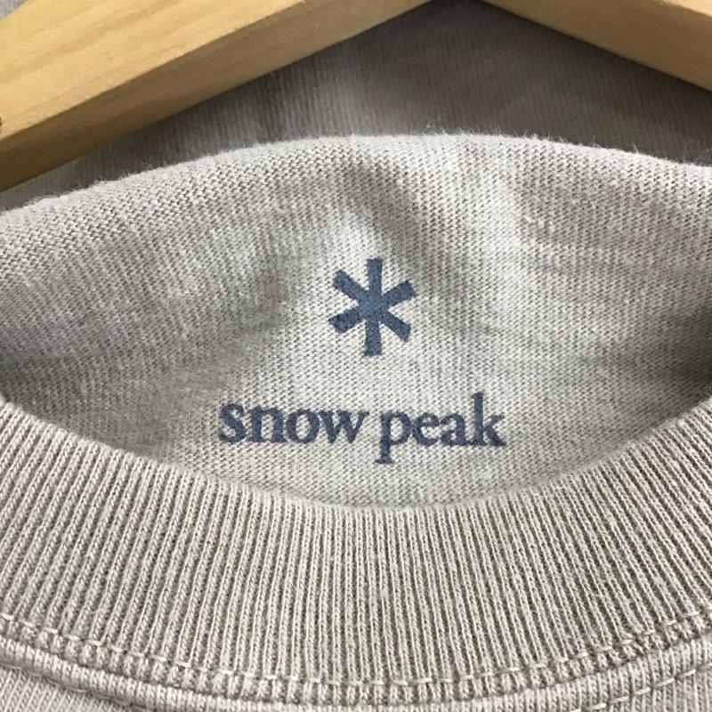スノーピーク Snow Peak Tシャツ 半袖 半袖カットソー プリントTシャツ クルーネックカットソー S 無地 ベージュ / ベージュ / beige メンズ USED 古着 中古 10158254