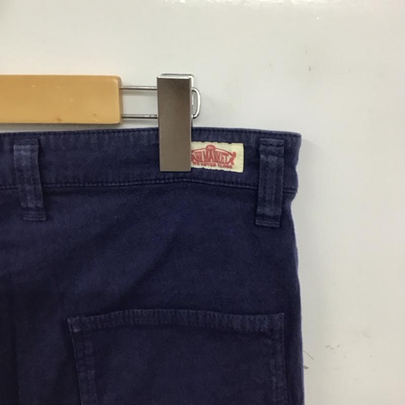 ハリウッドランチマーケット H.R MARKET パンツ ワークパンツ、ペインターパンツ ワークパンツ スリムパンツ ストレッチ 2 無地 紺 / ネイビー / navy メンズ USED 古着 中古 10158258