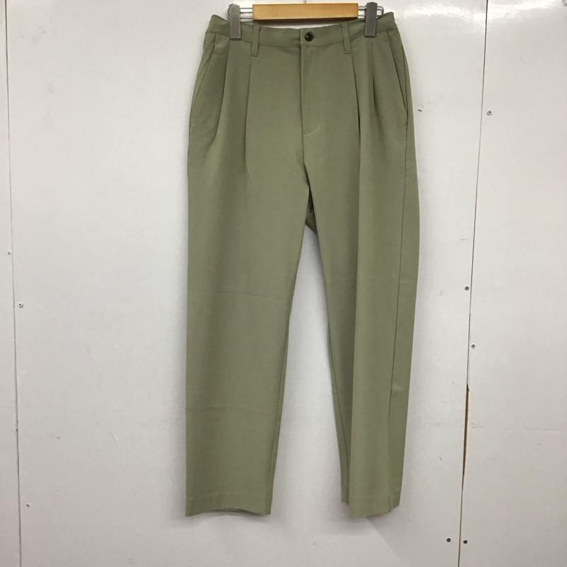 センスオブプレイス SENSEOFPLACE パンツ スラックス スラックスパンツ ワイドパンツ センタータックパンツ M 無地 カーキ / カーキ / khaki メンズ USED 古着 中古 10158271