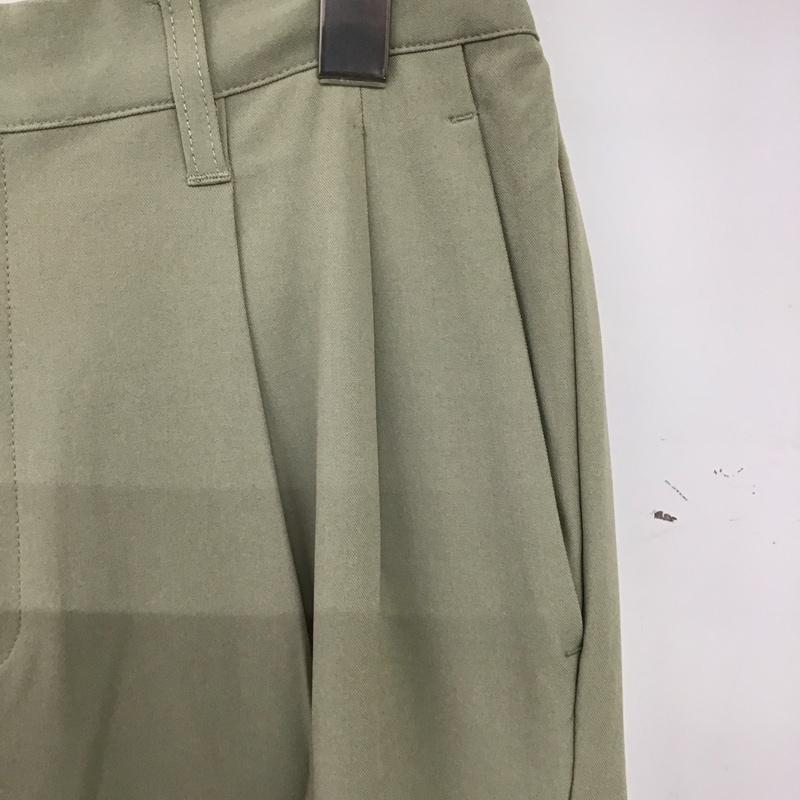 センスオブプレイス SENSEOFPLACE パンツ スラックス スラックスパンツ ワイドパンツ センタータックパンツ M 無地 カーキ / カーキ / khaki メンズ USED 古着 中古 10158271
