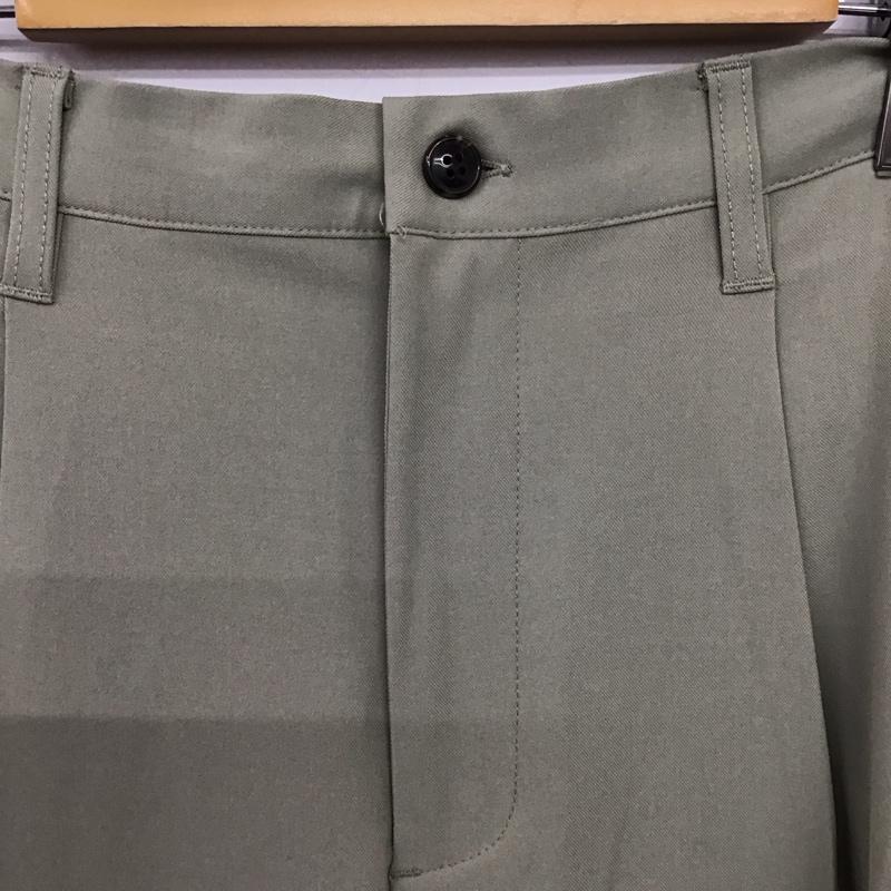 センスオブプレイス SENSEOFPLACE パンツ スラックス スラックスパンツ ワイドパンツ センタータックパンツ M 無地 カーキ / カーキ / khaki メンズ USED 古着 中古 10158271