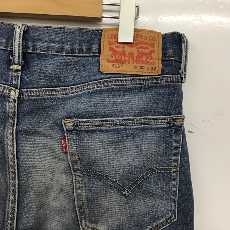 リーバイストラウスアンドコー Levi Strauss & co. パンツ デニム、ジーンズ デニムパンツ スリムパンツ カジュアルパンツ ストレッチパンツ 32インチ 無地 インディゴ / インディゴ / Indigo メンズ USED 古着 中古 10158274