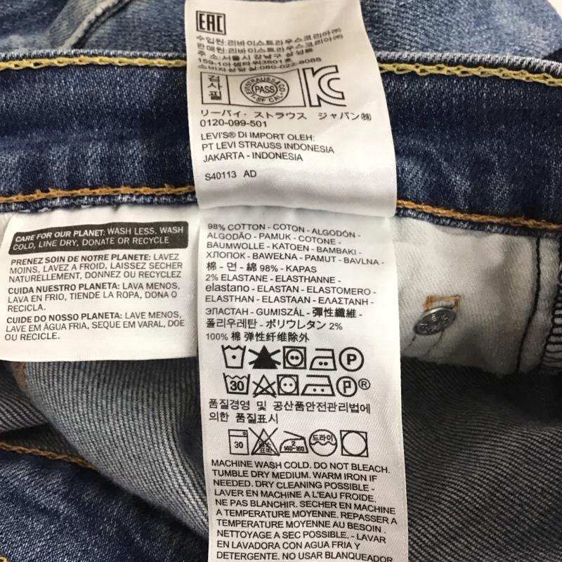 リーバイストラウスアンドコー Levi Strauss & co. パンツ デニム、ジーンズ デニムパンツ スリムパンツ カジュアルパンツ ストレッチパンツ 32インチ 無地 インディゴ / インディゴ / Indigo メンズ USED 古着 中古 10158274