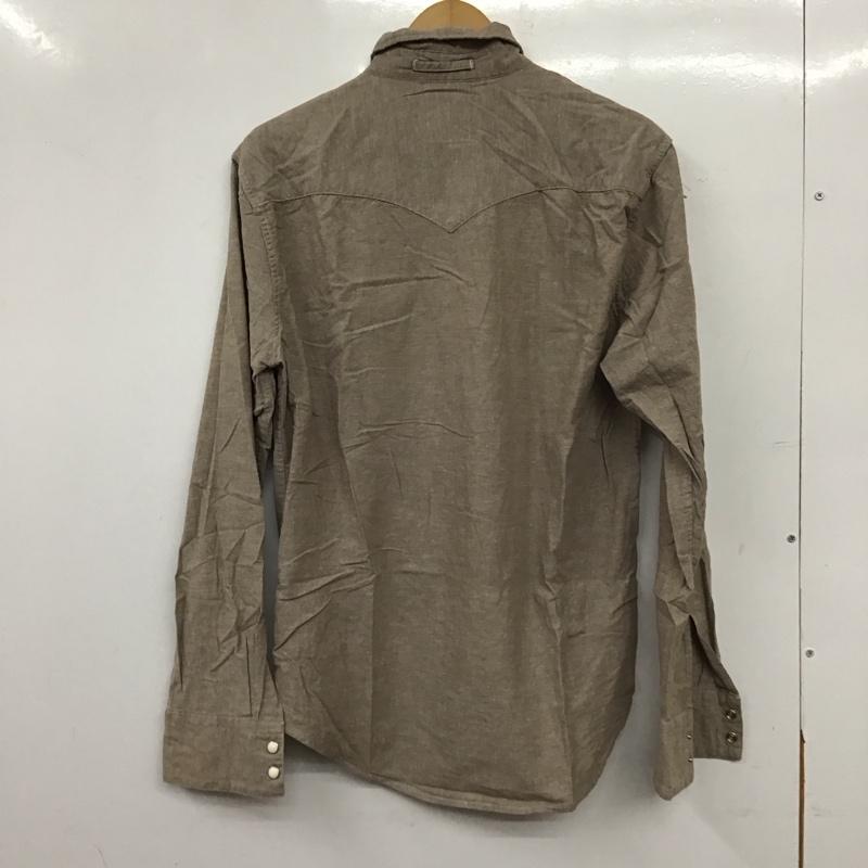 リーバイス Levi s シャツ、ブラウス 長袖 長袖シャツ 無地シャツ カラーシャツ M 無地 茶 / ブラウン / brown メンズ USED 古着 中古 10158275