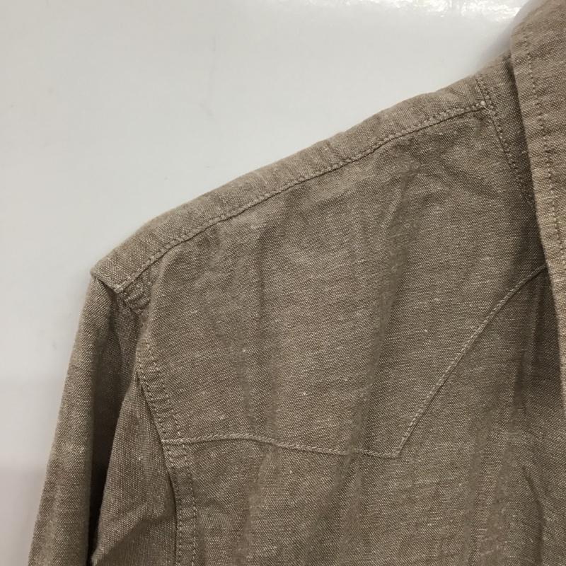 リーバイス Levi s シャツ、ブラウス 長袖 長袖シャツ 無地シャツ カラーシャツ M 無地 茶 / ブラウン / brown メンズ USED 古着 中古 10158275