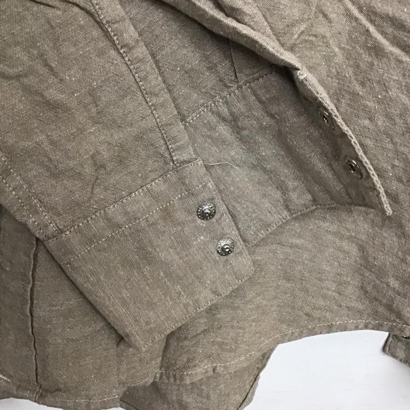 リーバイス Levi s シャツ、ブラウス 長袖 長袖シャツ 無地シャツ カラーシャツ M 無地 茶 / ブラウン / brown メンズ USED 古着 中古 10158275