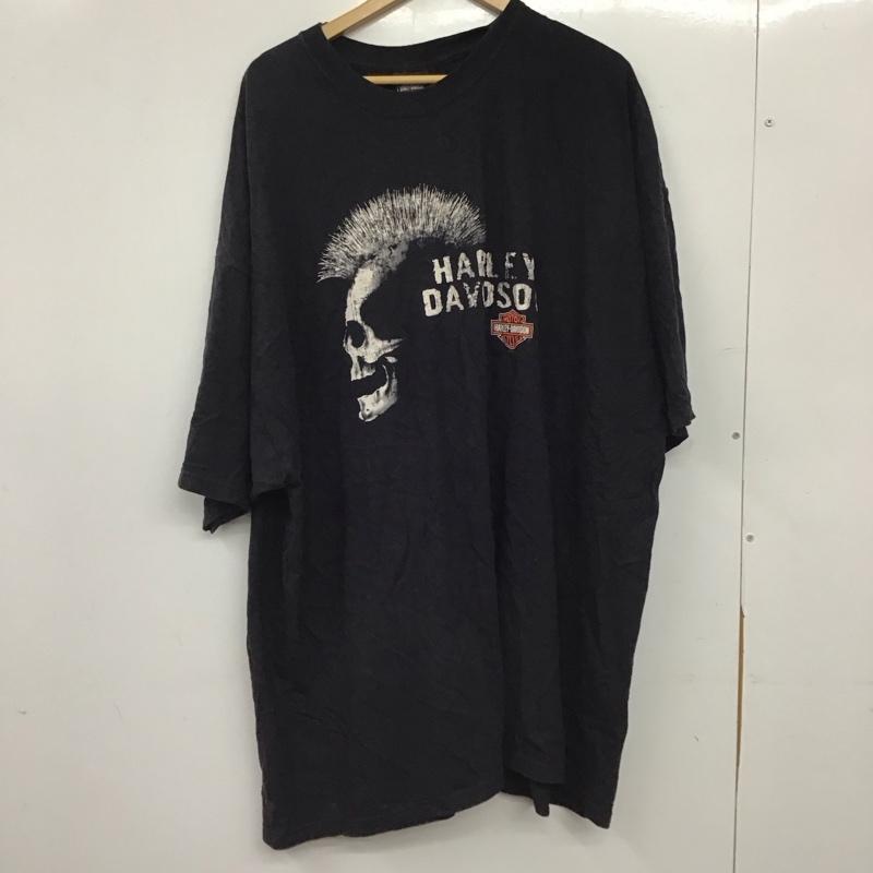 ハーレーダビッドソン Harley-Davidson Tシャツ 半袖 半袖カットソー プリントTシャツ クルーネックカットソー プリント ダークブラウン / ダークブラウン / メンズ USED 古着 中古 10158276