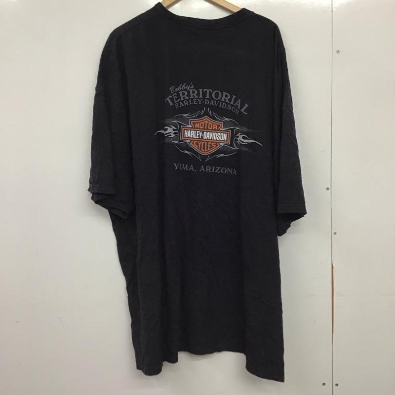 ハーレーダビッドソン Harley-Davidson Tシャツ 半袖 半袖カットソー プリントTシャツ クルーネックカットソー プリント ダークブラウン / ダークブラウン / メンズ USED 古着 中古 10158276
