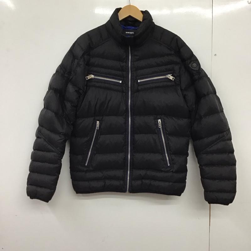 ディーゼル DIESEL ジャケット、上着 ジャンパー、ブルゾン ジップアップジャケット ダウンジャケット アウター L 無地 黒 / ブラック / black メンズ USED 古着 中古 10158278