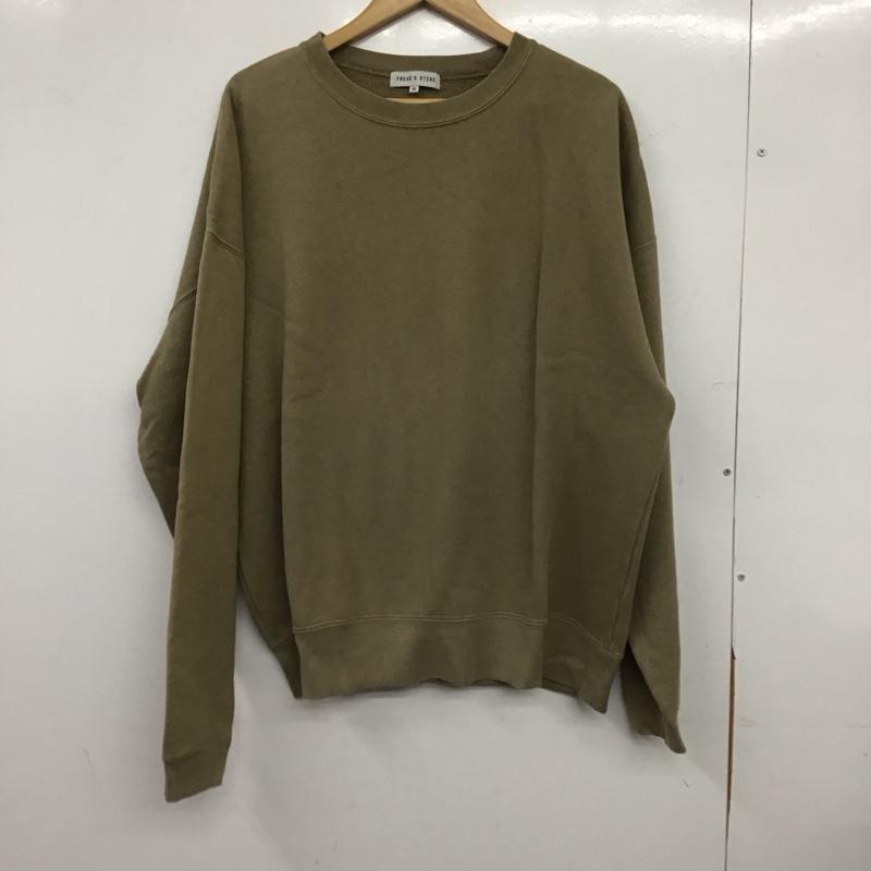 フリークスストア FREAK S STORE トレーナー 長袖 長袖トレーナー スウェット クルーネック プルオーバー M 無地 カーキ / カーキ / khaki メンズ USED 古着 中古 10158283