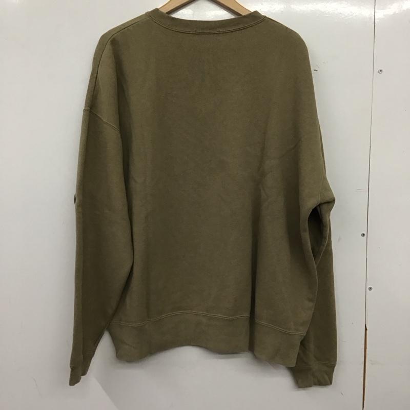フリークスストア FREAK S STORE トレーナー 長袖 長袖トレーナー スウェット クルーネック プルオーバー M 無地 カーキ / カーキ / khaki メンズ USED 古着 中古 10158283