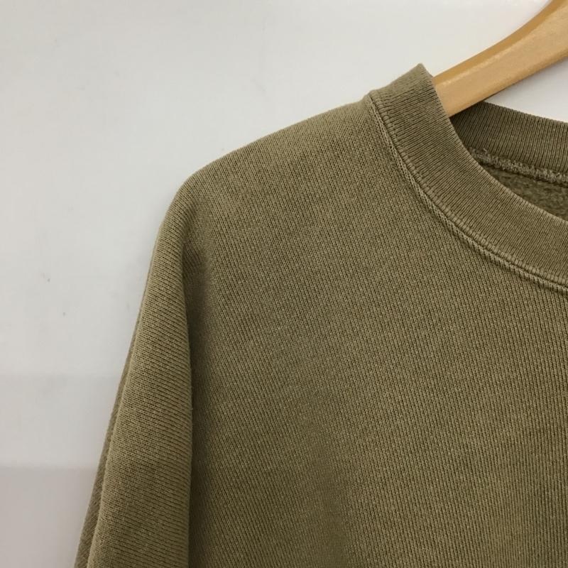 フリークスストア FREAK S STORE トレーナー 長袖 長袖トレーナー スウェット クルーネック プルオーバー M 無地 カーキ / カーキ / khaki メンズ USED 古着 中古 10158283
