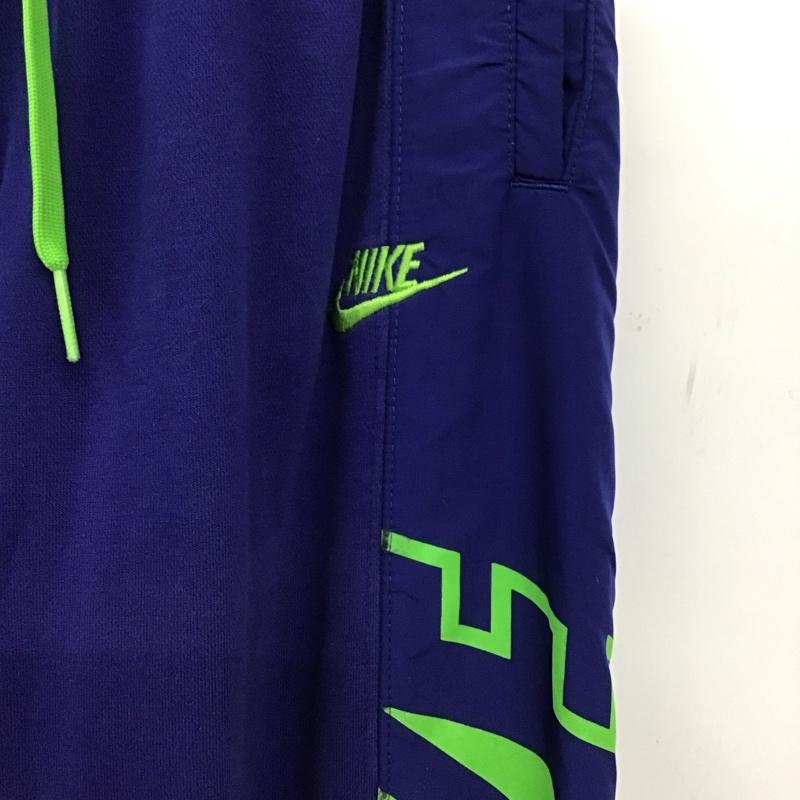 ナイキ NIKE パンツ ワークパンツ、ペインターパンツ ワイドパンツ カジュアルパンツ ワークパンツ L ロゴ、文字 青 / ブルー / blue メンズ USED 古着 中古 10158286