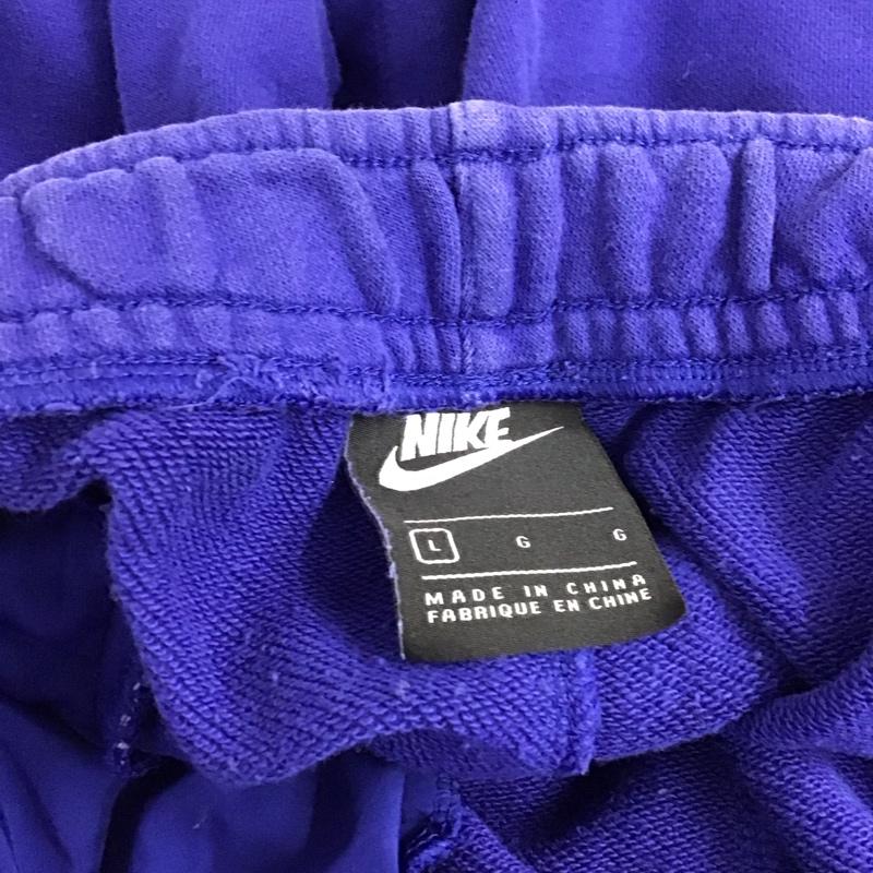 ナイキ NIKE パンツ ワークパンツ、ペインターパンツ ワイドパンツ カジュアルパンツ ワークパンツ L ロゴ、文字 青 / ブルー / blue メンズ USED 古着 中古 10158286