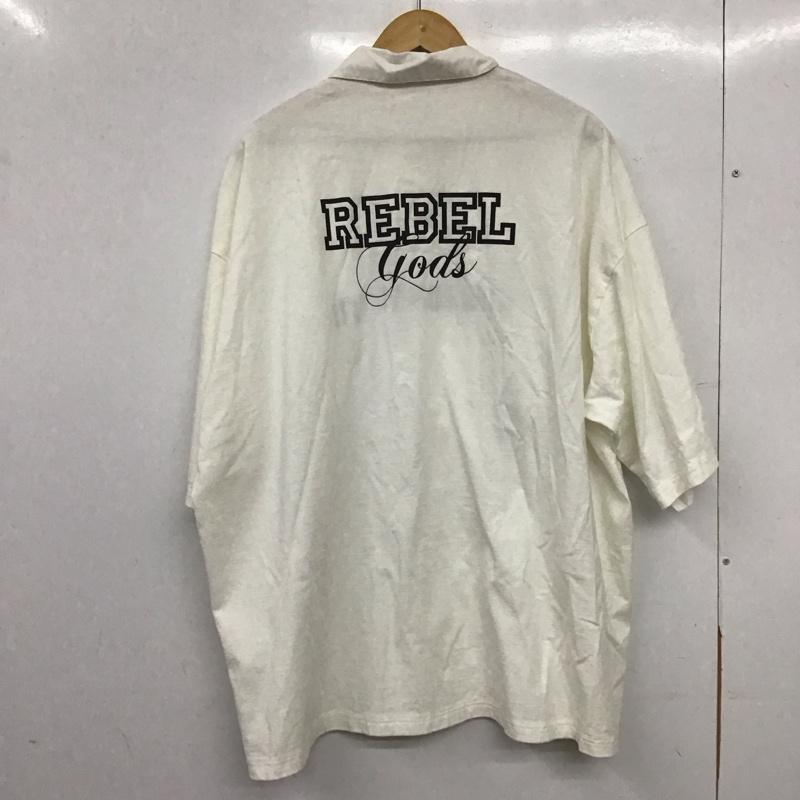 アンダーカバーイズム UNDERCOVERISM シャツ、ブラウス 半袖 半袖シャツ プリントシャツ 4 ロゴ、文字 アイボリー / アイボリー / メンズ USED 古着 中古 10158288