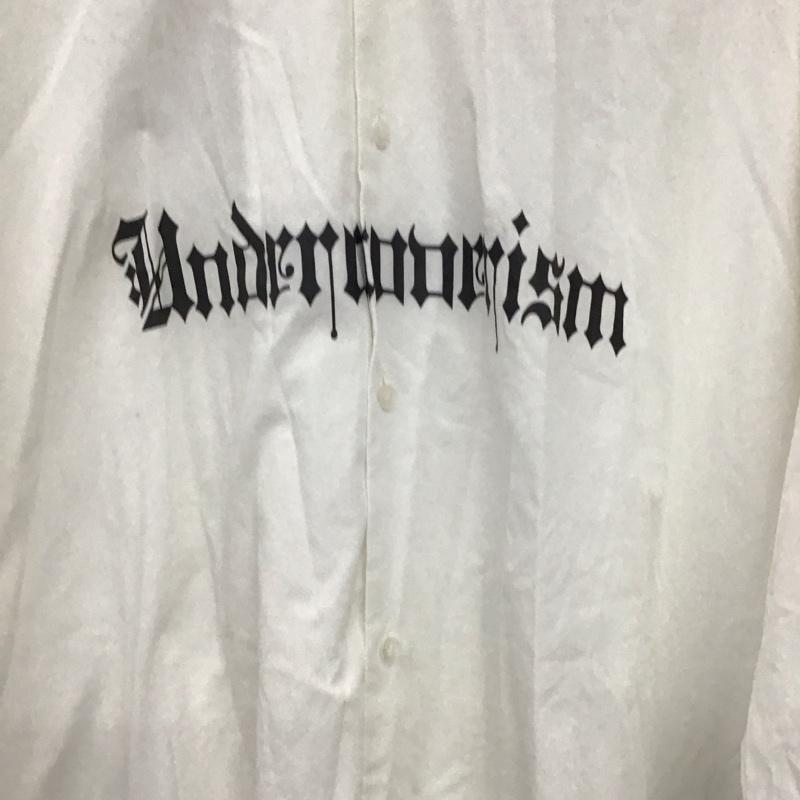 アンダーカバーイズム UNDERCOVERISM シャツ、ブラウス 半袖 半袖シャツ プリントシャツ 4 ロゴ、文字 アイボリー / アイボリー / メンズ USED 古着 中古 10158288
