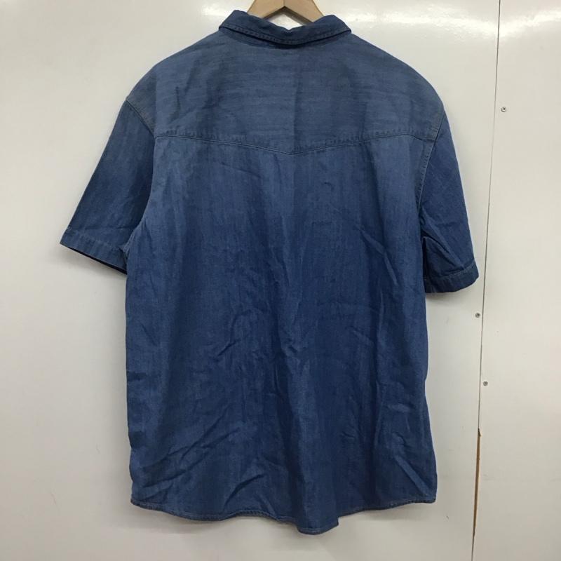 リーバイス Levi s シャツ、ブラウス 半袖 半袖シャツ デニムシャツ XL 無地 インディゴ / インディゴ / Indigo メンズ USED 古着 中古 10158291