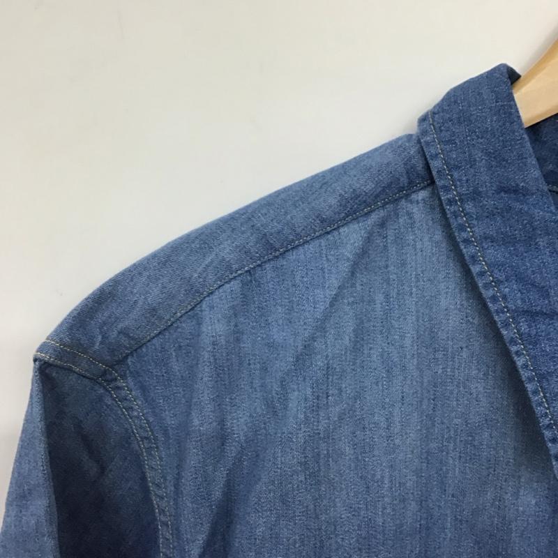 リーバイス Levi s シャツ、ブラウス 半袖 半袖シャツ デニムシャツ XL 無地 インディゴ / インディゴ / Indigo メンズ USED 古着 中古 10158291
