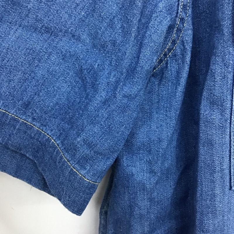リーバイス Levi s シャツ、ブラウス 半袖 半袖シャツ デニムシャツ XL 無地 インディゴ / インディゴ / Indigo メンズ USED 古着 中古 10158291