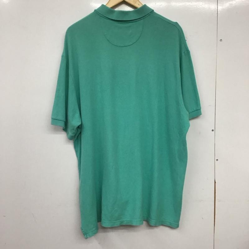 チャップス CHAPS ポロシャツ 半袖 半袖ポロシャツ カラーシャツ 半袖カットソー XL ロゴ、文字 薄緑 / ライトグリーン / メンズ USED 古着 中古 10158301