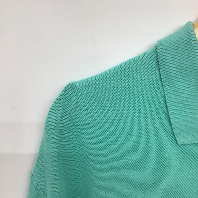 チャップス CHAPS ポロシャツ 半袖 半袖ポロシャツ カラーシャツ 半袖カットソー XL ロゴ、文字 薄緑 / ライトグリーン / メンズ USED 古着 中古 10158301