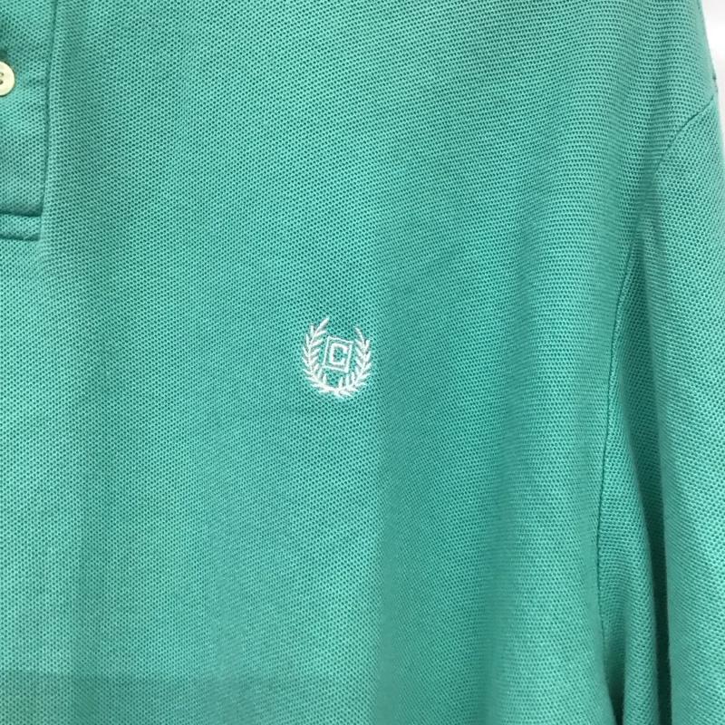 チャップス CHAPS ポロシャツ 半袖 半袖ポロシャツ カラーシャツ 半袖カットソー XL ロゴ、文字 薄緑 / ライトグリーン / メンズ USED 古着 中古 10158301