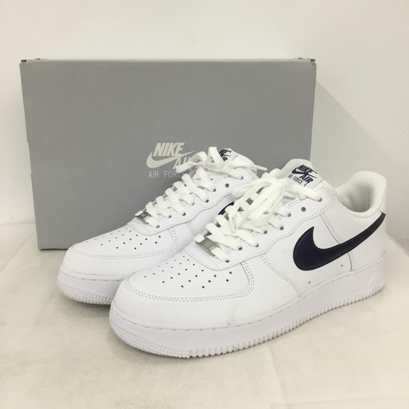 ナイキ NIKE スニーカー スニーカー IQ0407-100 AIR FORCE 1 07 LV8 28.5cm 箱有 28.5cm ロゴ、文字 白 / ホワイト / white X 紺 / ネイビー / navy メンズ USED 古着 中古 10158305