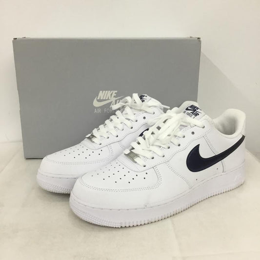 ナイキ NIKE スニーカー スニーカー IQ0407-100 AIR FORCE 1 07 LV8 28.5cm 箱有 28.5cm ロゴ、文字 白 / ホワイト / white X 紺 / ネイビー / navy メンズ USED 古着 中古 10158305