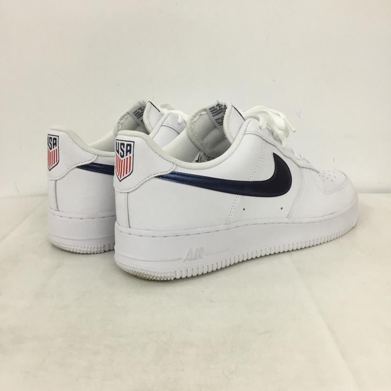 ナイキ NIKE スニーカー スニーカー IQ0407-100 AIR FORCE 1 07 LV8 28.5cm 箱有 28.5cm ロゴ、文字 白 / ホワイト / white X 紺 / ネイビー / navy メンズ USED 古着 中古 10158305