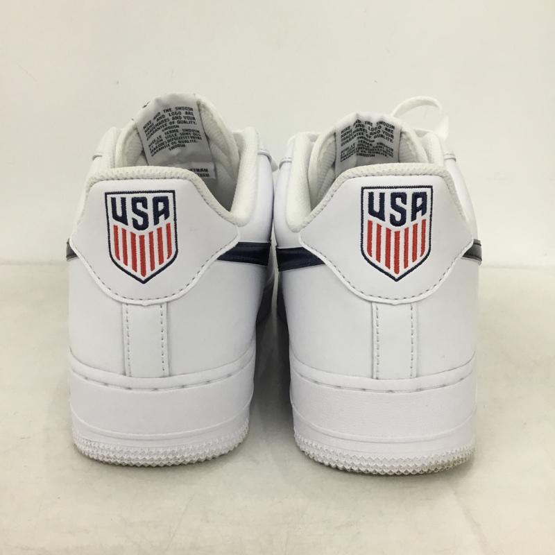 ナイキ NIKE スニーカー スニーカー IQ0407-100 AIR FORCE 1 07 LV8 28.5cm 箱有 28.5cm ロゴ、文字 白 / ホワイト / white X 紺 / ネイビー / navy メンズ USED 古着 中古 10158305