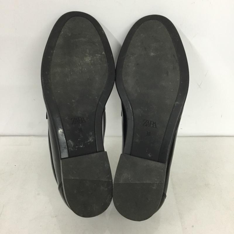 ザラ ZARA ローファー ローファー 2515 611 800 EUR38 無地 黒 / ブラック / black レディース USED 古着 中古 10158316