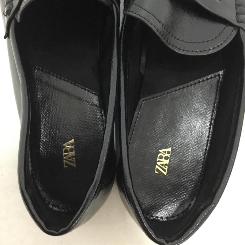 ザラ ZARA ローファー ローファー 2515 611 800 EUR38 無地 黒 / ブラック / black レディース USED 古着 中古 10158316