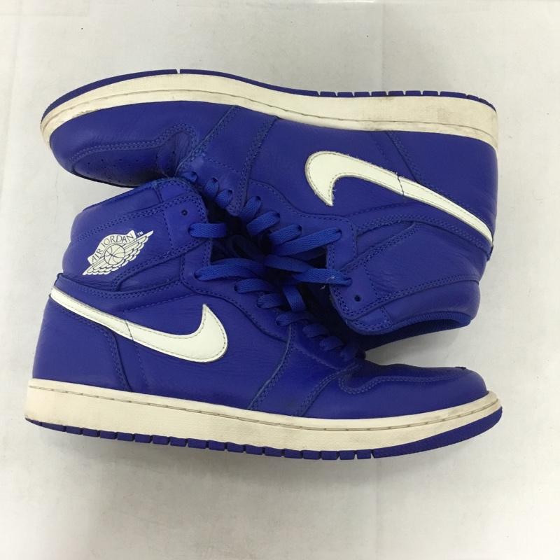 ナイキ NIKE スニーカー スニーカー 555088-401 AIR JORDAN 1 RETRO HIGH OG 28.5cm 28.5cm ロゴ、文字 青 / ブルー / blue X 白 / ホワイト / white メンズ USED 古着 中古 10158318