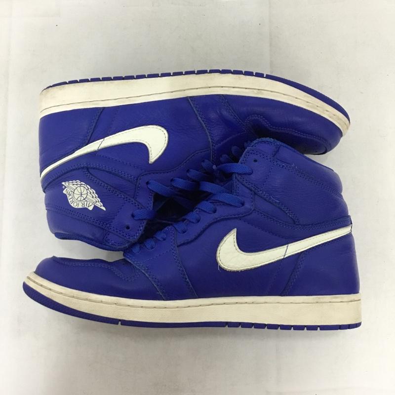 ナイキ NIKE スニーカー スニーカー 555088-401 AIR JORDAN 1 RETRO HIGH OG 28.5cm 28.5cm ロゴ、文字 青 / ブルー / blue X 白 / ホワイト / white メンズ USED 古着 中古 10158318