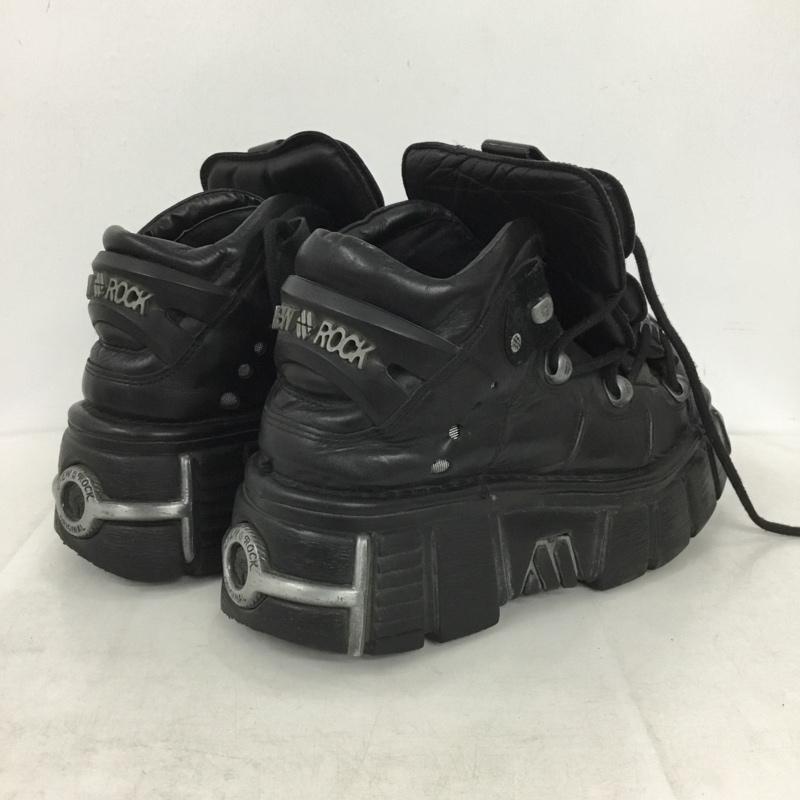 ニューロック NEW ROCK スニーカー スニーカー 厚底スニーカー 43 ロゴ、文字 黒 / ブラック / black メンズ USED 古着 中古 10158323