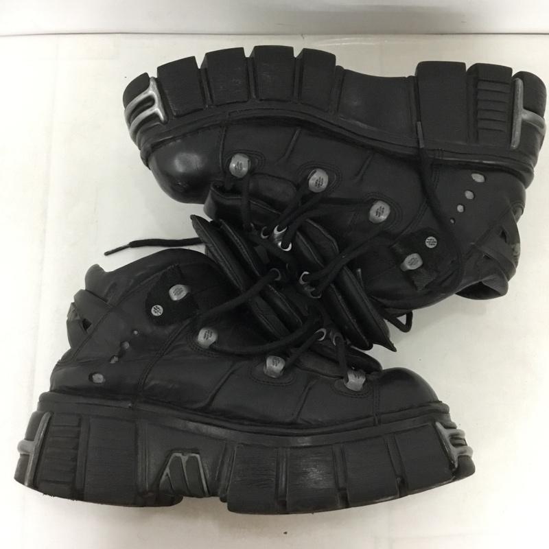 ニューロック NEW ROCK スニーカー スニーカー 厚底スニーカー 43 ロゴ、文字 黒 / ブラック / black メンズ USED 古着 中古 10158323