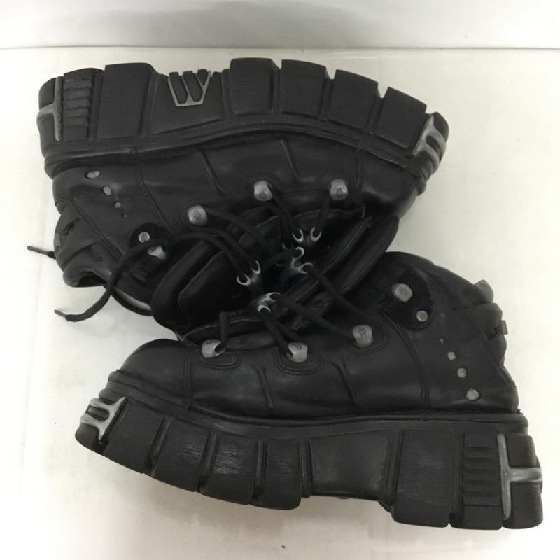 ニューロック NEW ROCK スニーカー スニーカー 厚底スニーカー 43 ロゴ、文字 黒 / ブラック / black メンズ USED 古着 中古 10158323