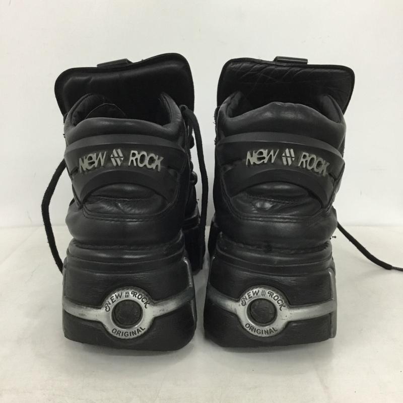 ニューロック NEW ROCK スニーカー スニーカー 厚底スニーカー 43 ロゴ、文字 黒 / ブラック / black メンズ USED 古着 中古 10158323