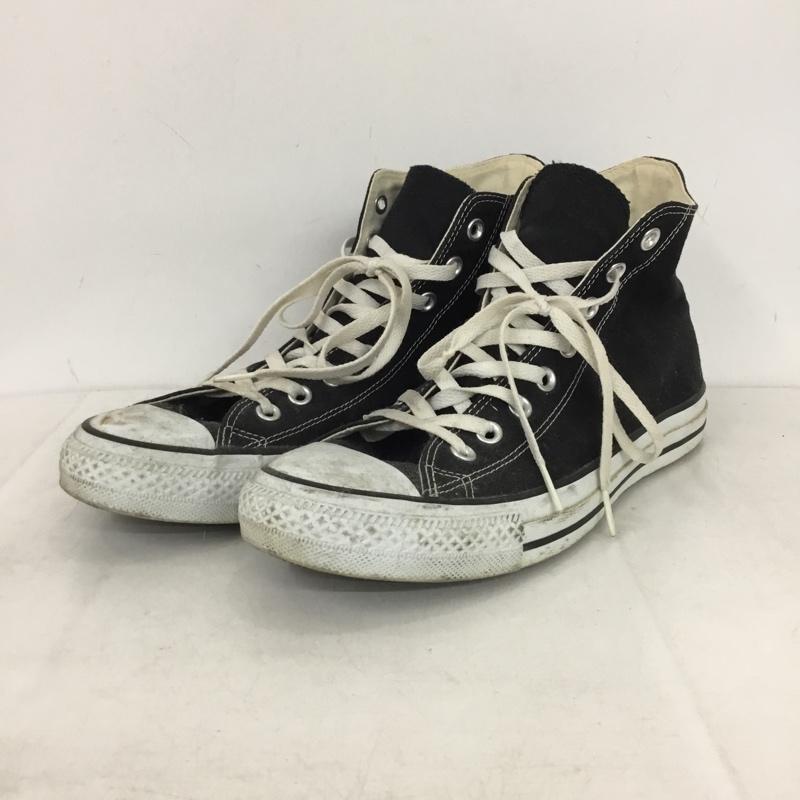 コンバース CONVERSE スニーカー スニーカー 32060181 CANVAS ALL STAR HI 28cm 28.0cm ロゴ、文字 黒 / ブラック / black X 白 / ホワイト / white メンズ USED 古着 中古 10158326