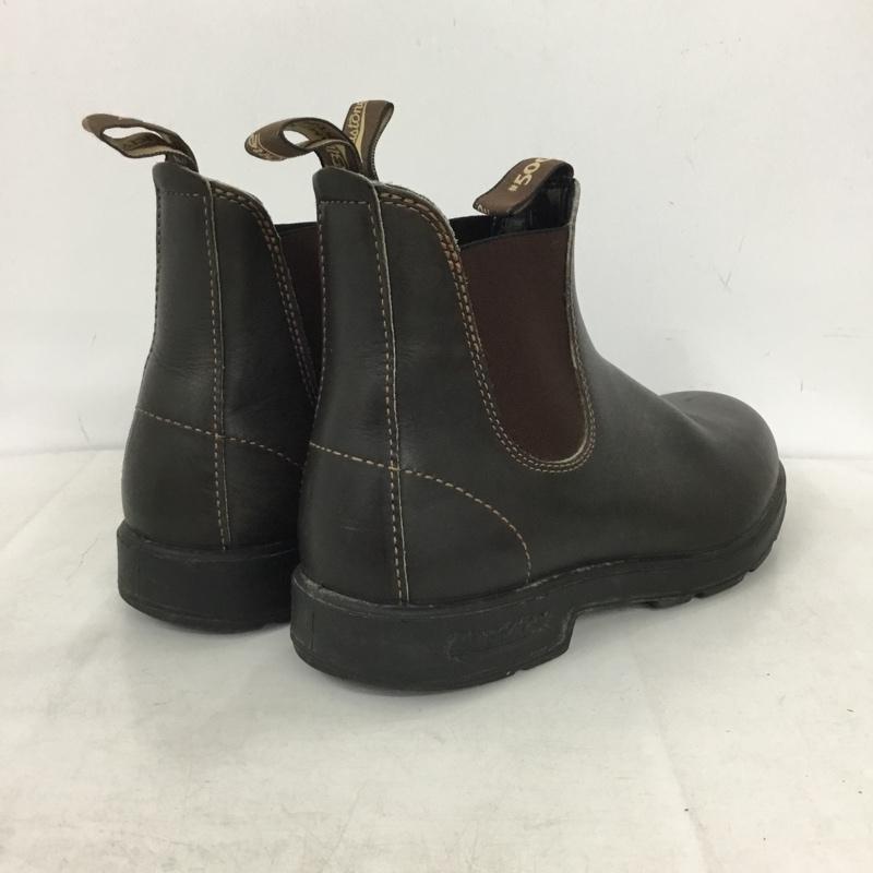 ブランドストーン BLUNDSTONE ブーツ ショートブーツ サイドゴアブーツ 9 ロゴ、文字 茶 / ブラウン / brown メンズ USED 古着 中古 10158327