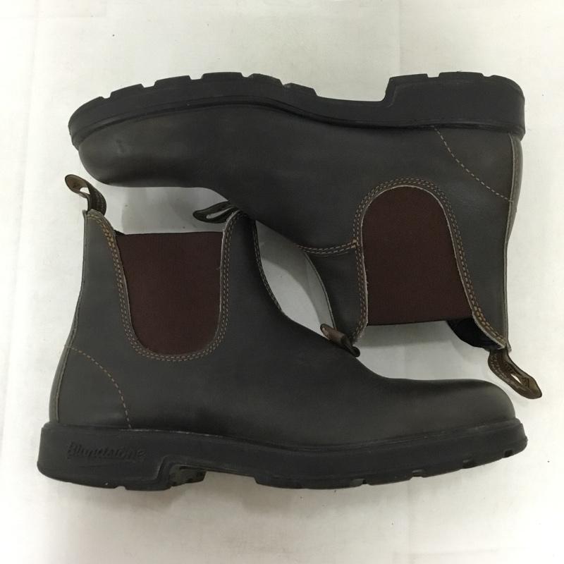 ブランドストーン BLUNDSTONE ブーツ ショートブーツ サイドゴアブーツ 9 ロゴ、文字 茶 / ブラウン / brown メンズ USED 古着 中古 10158327