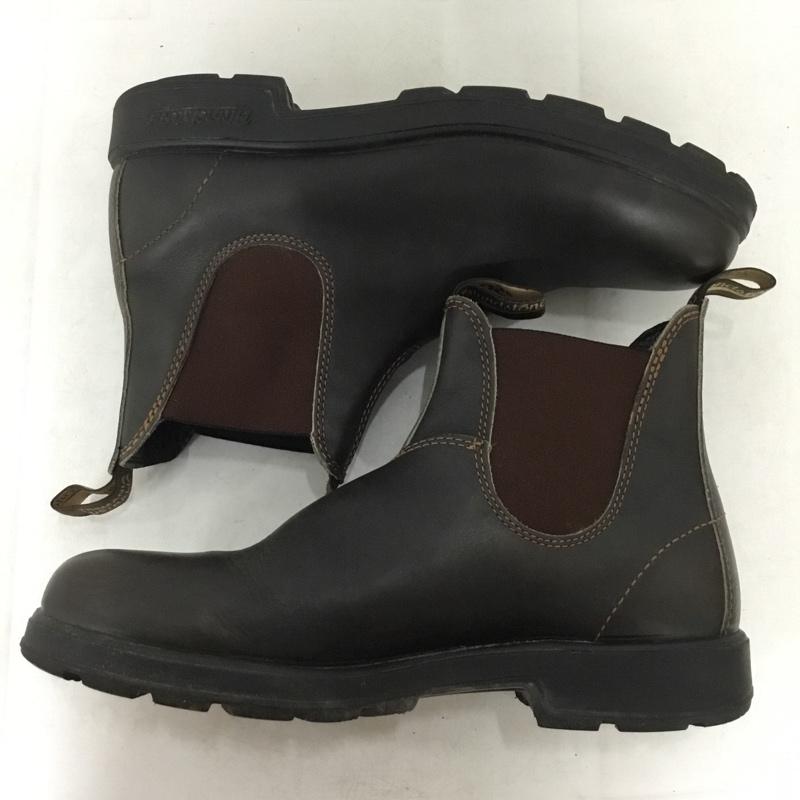 ブランドストーン BLUNDSTONE ブーツ ショートブーツ サイドゴアブーツ 9 ロゴ、文字 茶 / ブラウン / brown メンズ USED 古着 中古 10158327