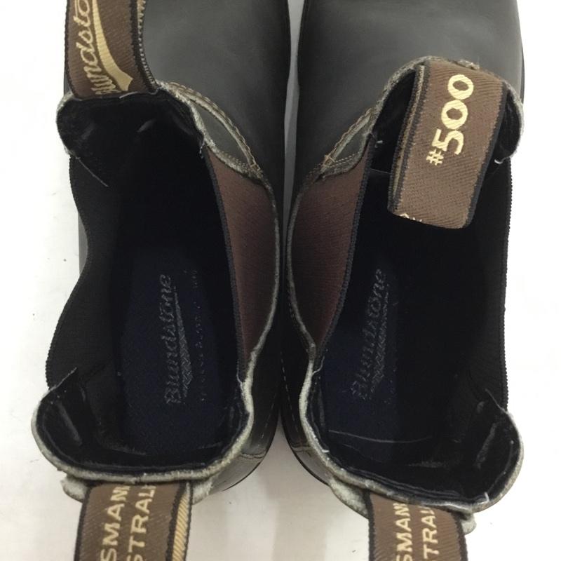 ブランドストーン BLUNDSTONE ブーツ ショートブーツ サイドゴアブーツ 9 ロゴ、文字 茶 / ブラウン / brown メンズ USED 古着 中古 10158327