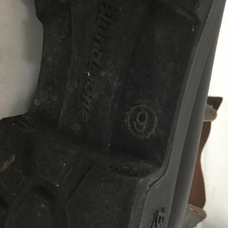 ブランドストーン BLUNDSTONE ブーツ ショートブーツ サイドゴアブーツ 9 ロゴ、文字 茶 / ブラウン / brown メンズ USED 古着 中古 10158327