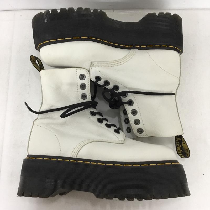 ドクターマーチン Dr.Martens ブーツ 一般 1460 PASCAL MAX US8 厚底 UK6 US：8 無地 白 / ホワイト / white X 黒 / ブラック / black レディース USED 古着 中古 10158328