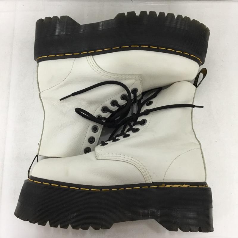 ドクターマーチン Dr.Martens ブーツ 一般 1460 PASCAL MAX US8 厚底 UK6 US：8 無地 白 / ホワイト / white X 黒 / ブラック / black レディース USED 古着 中古 10158328